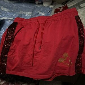 red micky mouse short/skirt very cute! 75% cotton 25%polyester